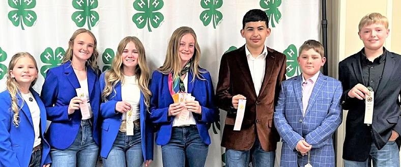 The Castro County Intermediate Horse Judging team competed at the District 2 contest with Team 1 placing 3rd and Team 2 placing 4th. Team 1 members include Steeley Moore (4th), Trystan Crow, Braeli Fuller and Sawyer Lunsford. Team 2 members are Edgar Perez, Gracie McLean and Adalyn Braddock. Coaches for the teams are Jessica Moore and Mary Crow.