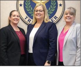 Treasurer’s Office: (L-R) Holly Hendrix-Deputy; Jolina Flowers-County Treasurer; Tina Davis-Chief Deputy