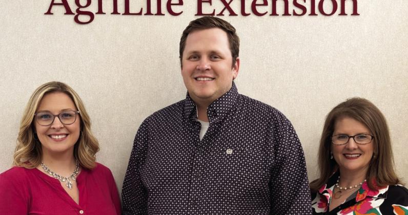 Swisher County AgriLife Extension: Amanda Thompson, Secretary, Jason Wade, County Extension Agent for Agriculture and Natural Resources, and Calley Runnels, County Extension Agent for Family and Community Health