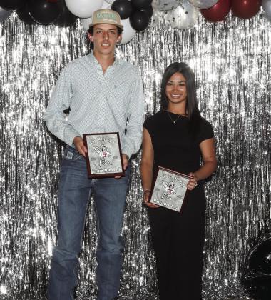 Highest GPA Athletes Easton Mahannah and Mayci Del Toro
