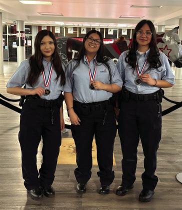 Crime Scene Investigation 2nd Place - Maylin Rodriguez, Vanessa Mendoza and Linda Sanchez.