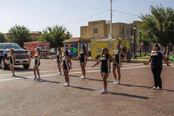 Happy High School Cheerleaders