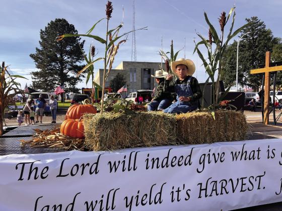 Lots of different organizations in Castro County entered floats in the annual Harvest Days Parade including local churches, the Dimmitt High School Band, local emergency personnel and Castro County Justice of the Peace Mary Ewing. (CCN photos)