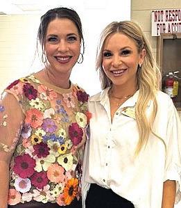 Castro County Judge Mandy and Kaci Morris of the Office of Congressman Jodey Arrington.