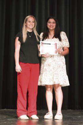 J.N. Montgomery Ag Award presented by Cameron Luedtke - Brianna Evans
