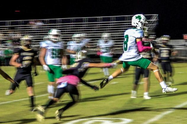 #8 Cross Stambaugh leaps into the endzone