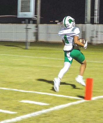 #4 Gio Lopez finds the endzone for the Irish