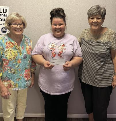 Progressive Study Club made their end of the year donations to the following organizations: Snack pack for kids, Tulia Chamber of commerce, Tulia Child Development Center. Jeanne Wright and Ka Wilfong with Progressive Study Club presented a donation to Tulia Child Development Center represented by Christan Ceballos