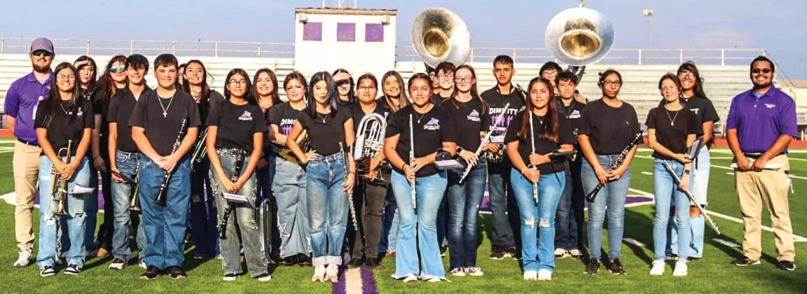 The Dimmitt Marching took the field at Meet the Bobbies &amp;amp; Bobcats. The band has been growing in numbers every year with talented musicians. (photo courtesy of DISD/Dimmitt Sports Media)