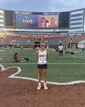 Dimmitt’s Lily Rodriguez placed seventh at the UIL State Track and Field Class 3A Championships in the 200-meter dash. Congratulations on a great season Lily!
