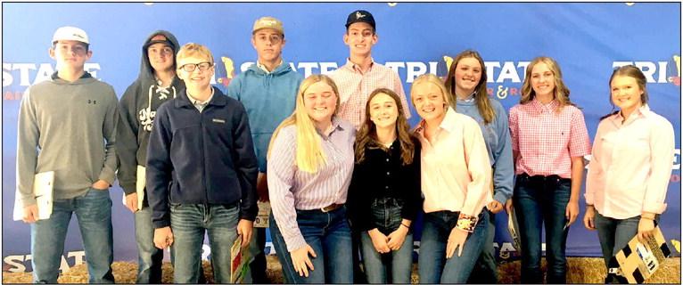 The Nazareth FFA Livestock Judging Team