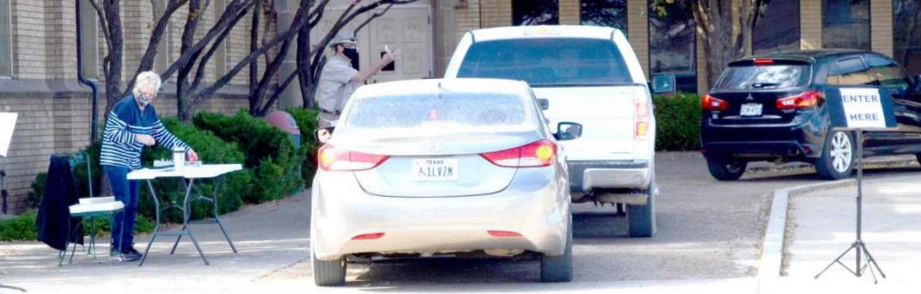 First United Methodist Church held it Thanksgiving Dinner on Tuesday with take orders this year due to COVID-19. Cars lined the street to pick up the holiday feast and enjoy the hard work that went into preparing the meal.
