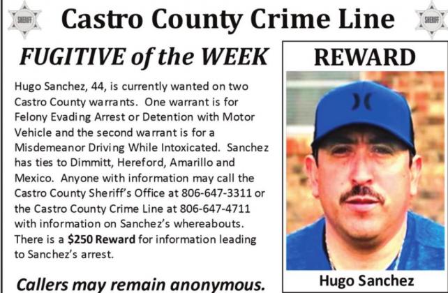 Castro County Sheriff’s Office Report