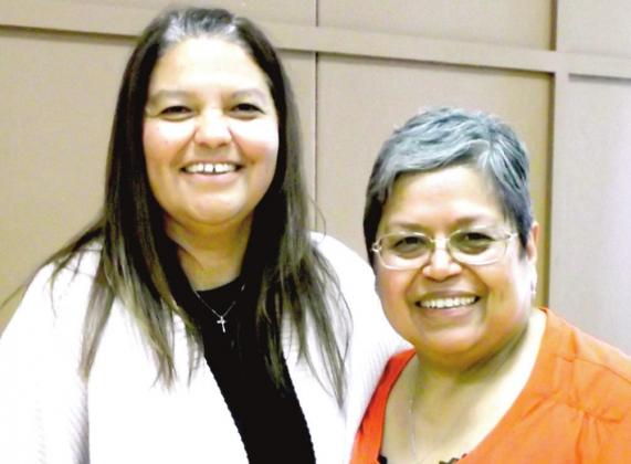 DISD 25 years of service: (left to right) Linda Bonilla and Maria Padilla. (not shown Estella Lopez)