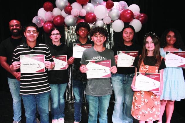 Band Awards 7th Grade Woodwind - Nehemiah Castellon 7th Grade Percussion - Ema Simons-Todd 7th Grade Brass - Camilo Reyes 8th Grade Brass - Jesus Bustos Mendoza 6th Grade Percussion - Krystal Perez 6th Grade Wood Wind - Phebie Bentley 6th Grade Brass - Hazleigh Salinas
