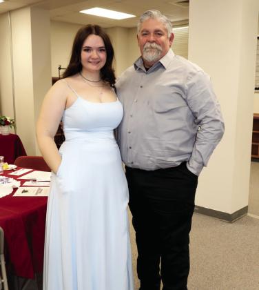 Avary Wesley and her dad Aaron Wesley