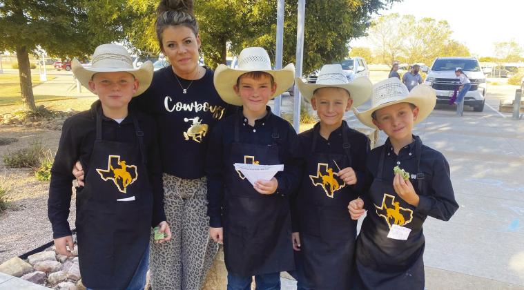 3rd Place Junior Main Dish: Junior Team 4, The Cooking Cowboys-Kase Sims, Brooks Brown, Witten Butler and Benson Van Winkle. Coached by Katie Sims.