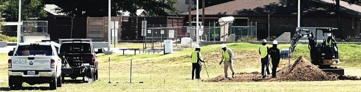 City splash park construction underway