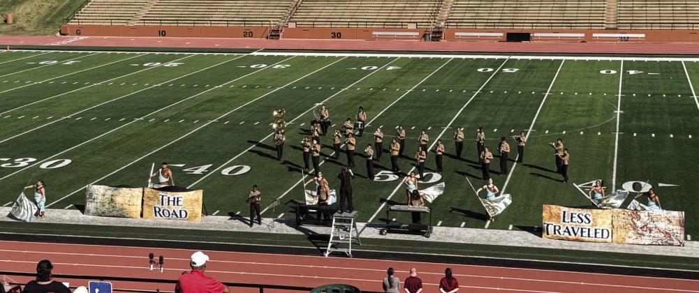 Fightin’ Hornet Band competed in the UIL Regional Marching Contest and receiving an Excellent ll Rating at the UIL Region Marching Contest