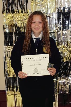 Star Chapter Degree was earned by Alezah Flores