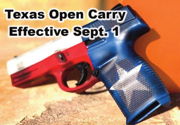 Texas constitutional carry in effect Sept. 1