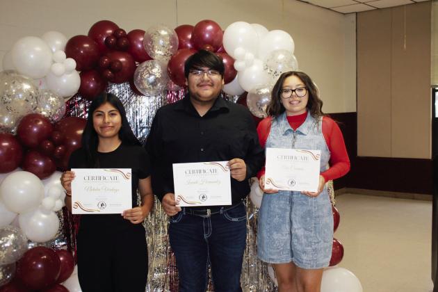 TSSEC State Ensemble: Natalia Verdugo, Isaiah Hernandez, and Ava Comans