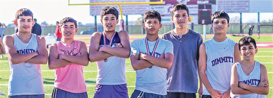 DMS XC Boys, District 2-3A Meet – (not in order) Diego Cortez, Santiago Cortez, Edgar Perez, Diego Perez, Jon Paz, Alonso Castillo. (photo courtesy of Dimmitt Sports Media/DISD)
