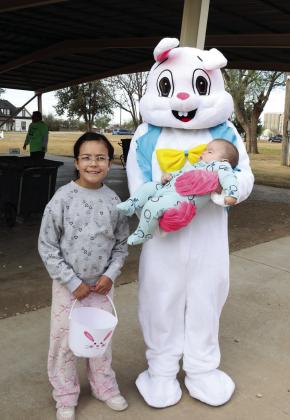 The Easter Bunny was available for pictures