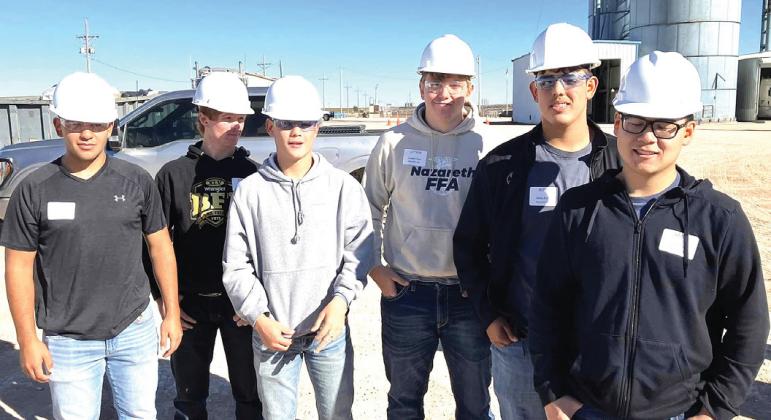 Naz Ag students have been attending the TCFA Ag Power Certification program learning about lock out/tag out, feed mill operations, 3-point harness at Dimmitt Feedyard, with the final assessment at WTAMU. The TCFA Feedyard Technician Program is a program led by Texas Cattle Feeders Association in cooperation with Texas A&amp;amp;M AgriLife Extension Service and West Texas A&amp;amp;M University.