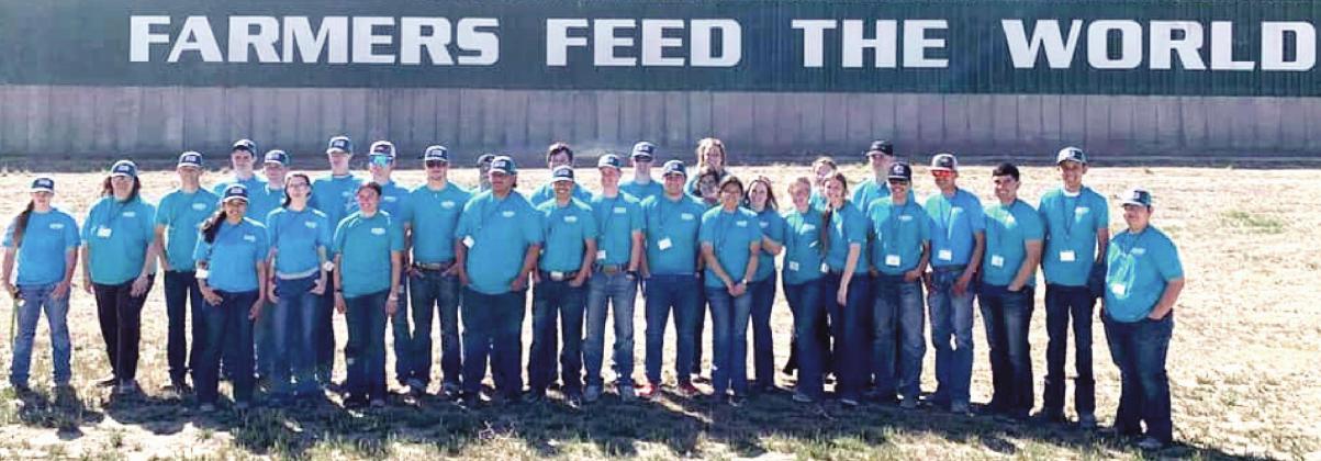 Nazareth FFA students at Caprock Dairy for a session of the Dairy Honors program.