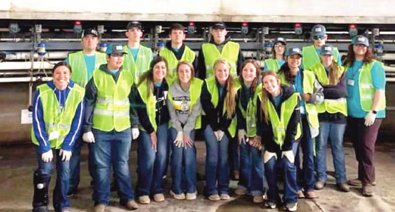 Nazareth FFA students at High Plains Dairy for Dairy Honors program.