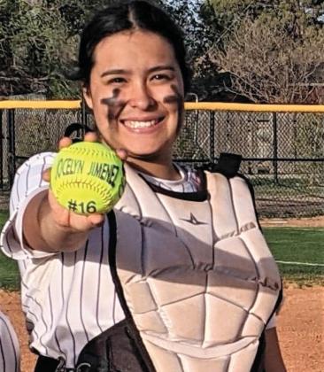 DHS softball player Jocelyn Jimenez made the Texas Girls Coaches Association (TGCA) 3A Academic All-State Team.