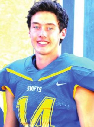 Kaden Cleavinger 1st Team Wide Receiver Honorable Mention Safety