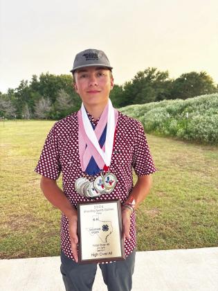 Rhett Reed - Texas 4-H Shooting Sports State Games 1st Hunter Decision Making 1st center fire metallic 1st center fire any site 1st .45 any site 1st .45 metallic 4th Running Targets Pistol overall champion any sites