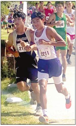 DHS Azariah Gonzales was top runner for the Dimmitt Bobcats XC team at the Lubbock XC Invitational.