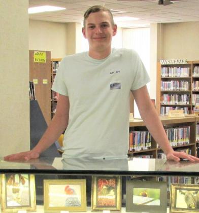 Area youngsters’ photography efforts are on display for the month of August 2024 at Rhoads Memorial Library, including Castro County 4-H Spencer Acker, son of Felice and Dwight Acker of Nazareth. Display for the month of August 2024, here at Rhoads Memorial Library contains photos taken by some members of Castro County 4-H. The photos capture the image of items found throughout the county, with subjects ranging from people to inanimate objects to flora and fauna.