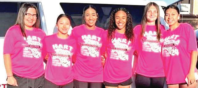 Hart High School State Track Qualifiers: (not in order) Mia Lopez, Adamari Morales, Tabree Worsham, Celena Gonzales, Toree Jo Evans.
