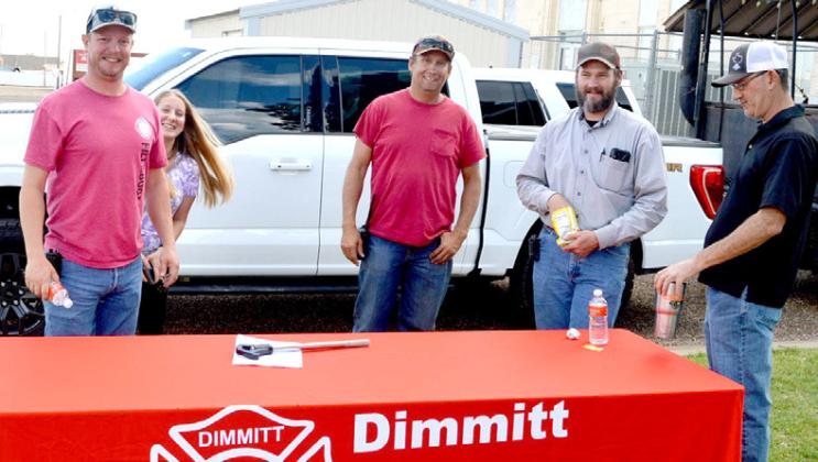 Dimmitt Volunteer Fire Department were on hand with fire trucks.