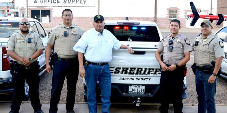 Sheriff Sal Rivera and deputies at National Night Out.