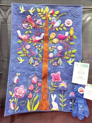 Ogallala Quilt Festival - Nocturn - First Place – Made by Janice Joyner and Quilted by Janet Norton.