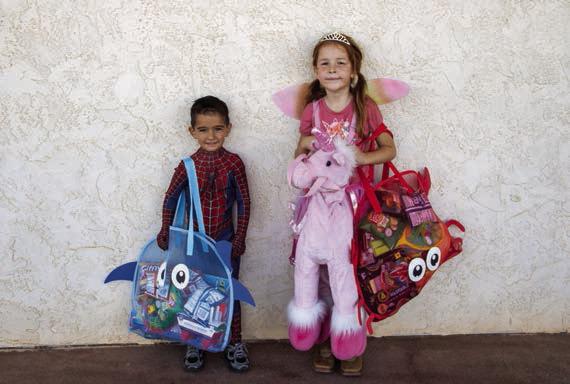 Kiddie Parade winners Judah Johnson and Poppie McNair