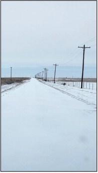 Several inches of snow fell across Castro County over the weekend bringing with it sub-zero temperatures and school, city and county office closures. (Courtesy photos)