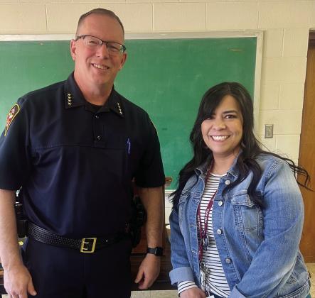 Mrs. Kristie Gomez - 5th Grade Reading Teacher of the month at Tulia Elementary
