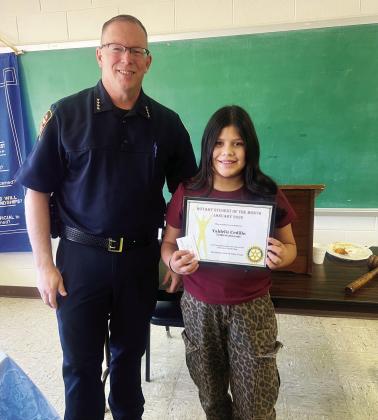 School Yaideliz Cedillo - 6th Grade Student of the Month at Tulia Jr. High