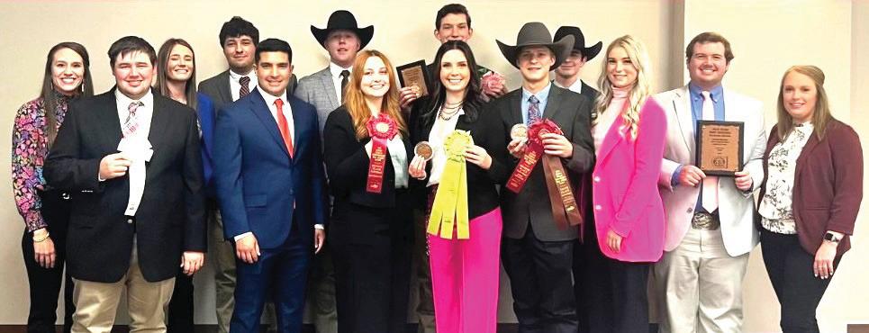 WTAMU’s meat judging team was named reserve champion at the Eastern National meat Judging Contest. Ryan Heitschmidt from Nazareth ranked No. 6 individually.