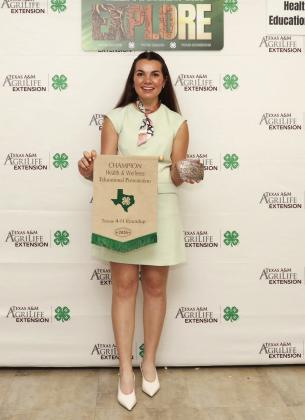 Addi Reed, 1st Place Health &amp;amp; Wellness Educational Presentation.