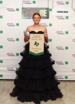 Lynnlea Johnson, 1st Place, Fashion Show-Semi-Formal/Formal Category.