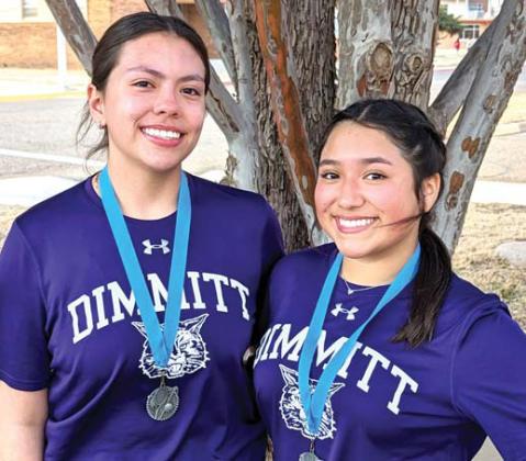 DHS Tennis/Girls Double Team - Klarissa Maldonado and Audree Ruiz - second place at South Plains College.