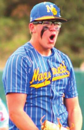 (Photo left) Naz pitcher Trent Gerber threw 90+ pitches against Kennard to put the Swifts into the state finals championship game. He also tied two previous UIL state tournament records for strikeouts.