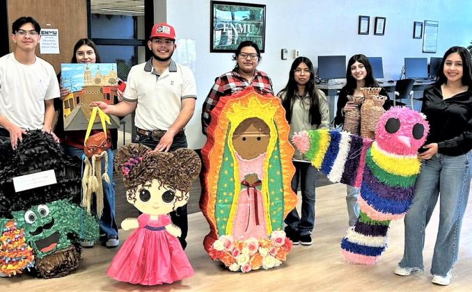 DHS Spanish Club students recently competed at the Festival Románico at Eastern New Mexico University. Jose Ortega, Irvin Alarcón, Rosa Medina, Camila Madrigal, Ivon Perez, Maria Lopez, Karla Carpio and Tomasa Morales participated in the poetry recitation and arts and crafts competitions.